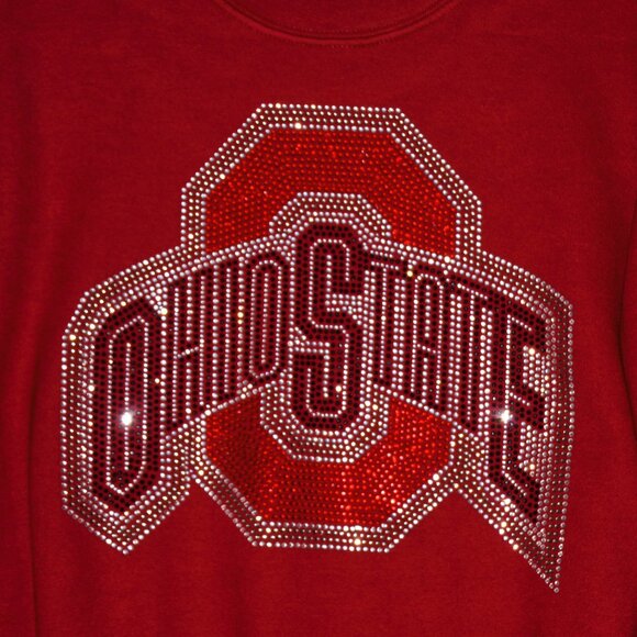 Ohio State rhinestone sweatshirt designs on sleeves S M L XL … - Picture 5 of 7